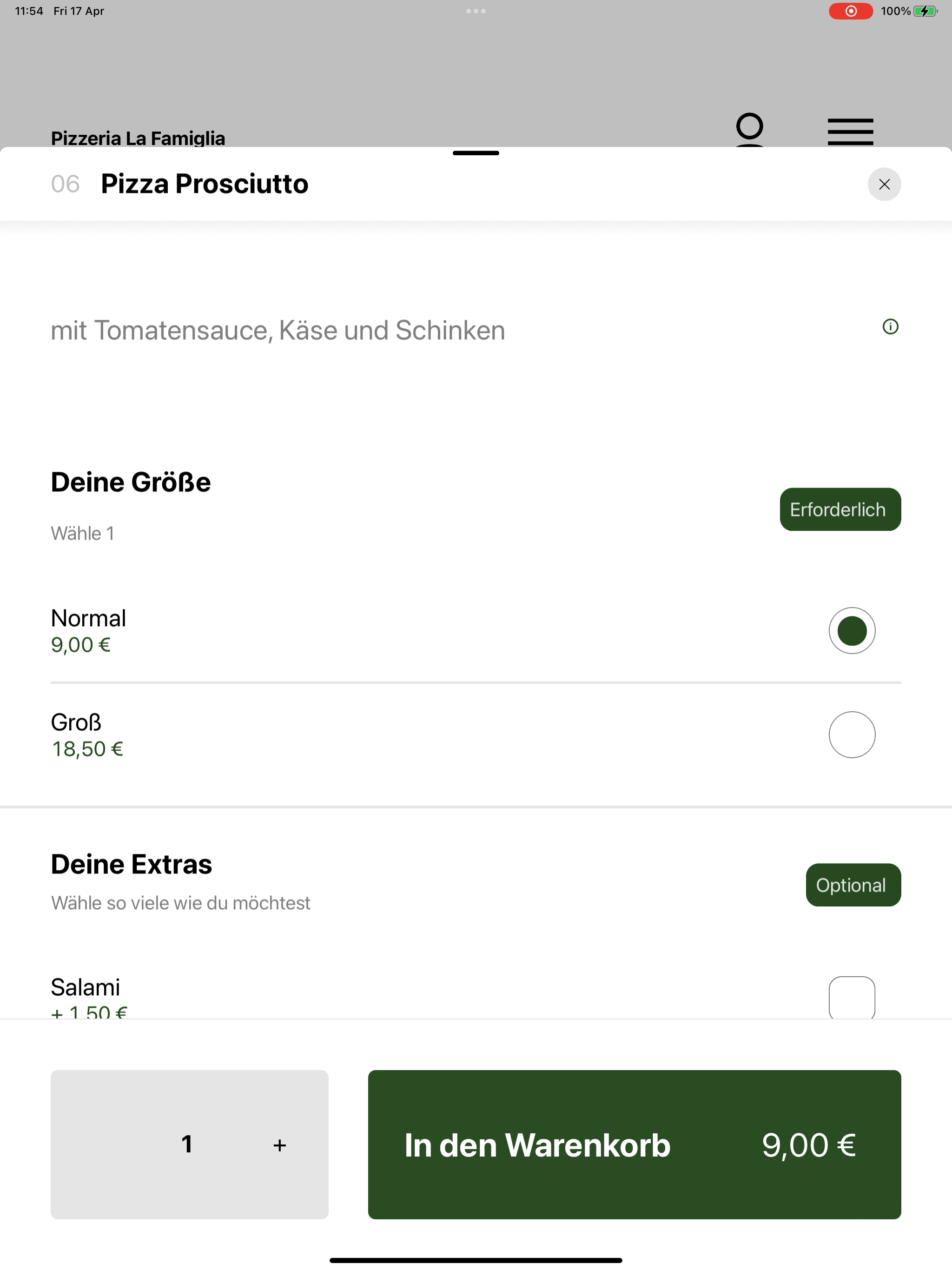 Pizzeria La Famiglia Viersen screenshot 8