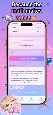 GirlMath - Spending Bestie iPhone screenshot