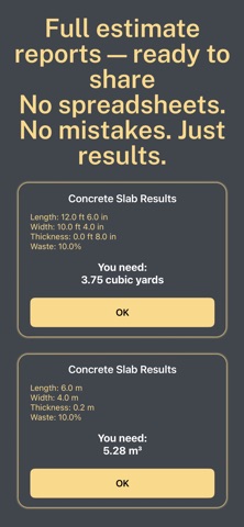 Construction Calc: Estimator screenshot
