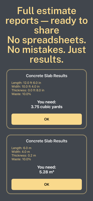Construction Calc: Estimator Screenshot 3 of 3