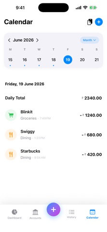 AI Expense Manager iPhone screenshot