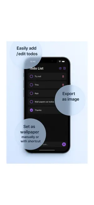 TodoWallpaper screenshot 1