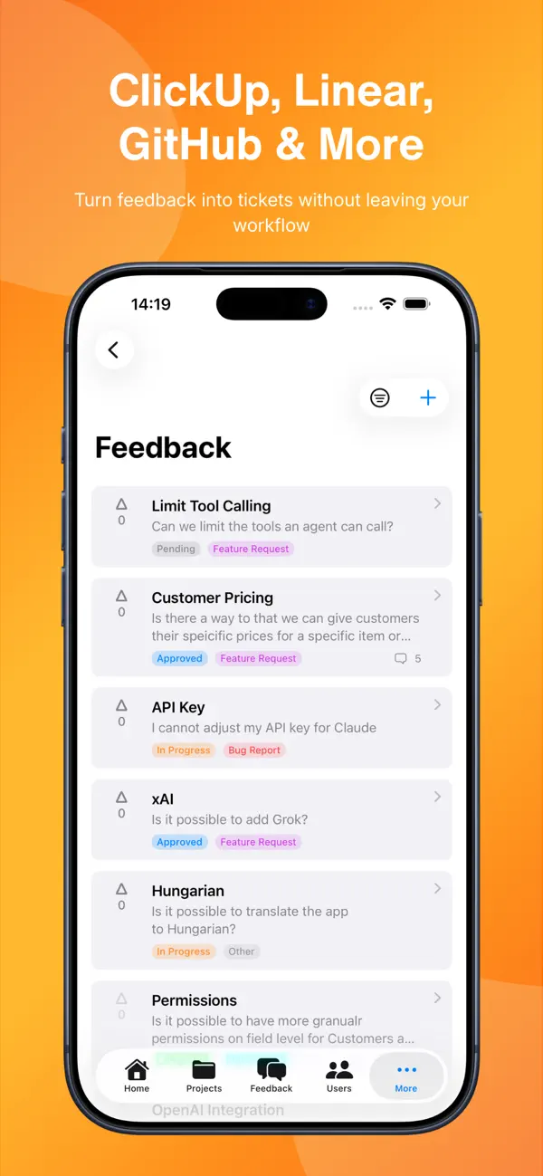 #5. FeedbackKit - User Insights (iOS) Ved: Swiftly Workspace