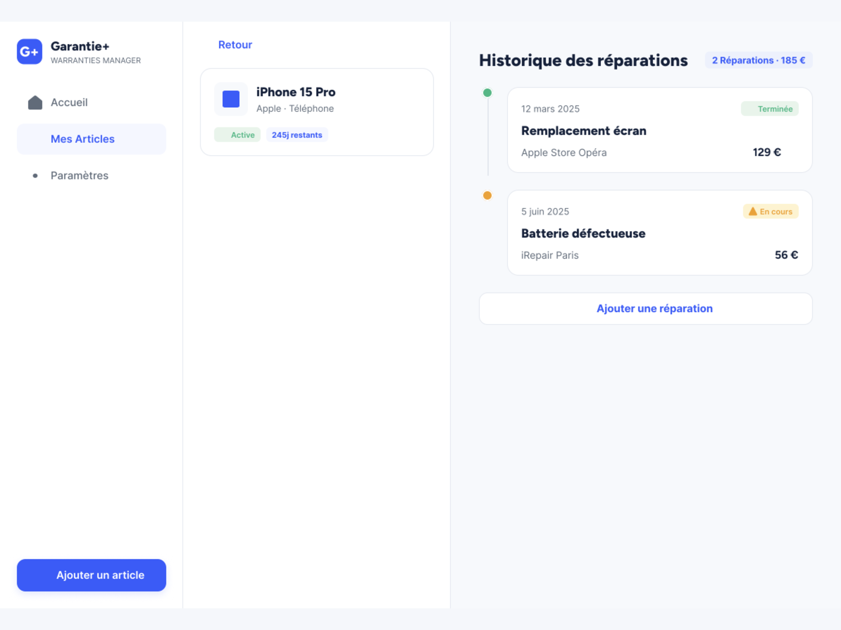 GarantiePlus screenshot 8