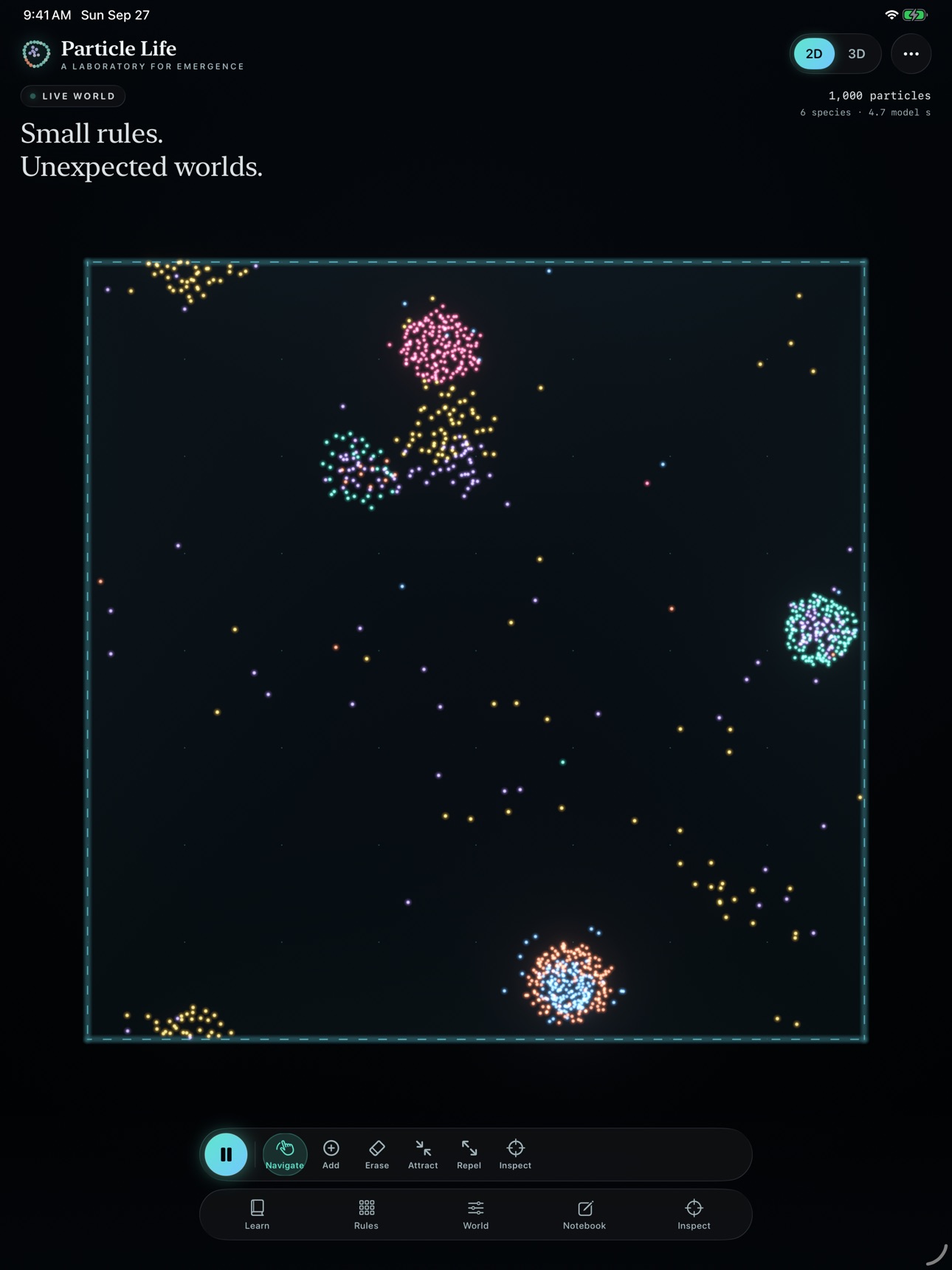 Screenshot 7 of Particle Life: Science Lab
