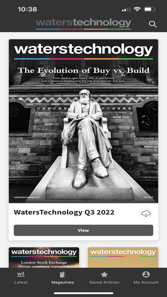 #3. WatersTechnology (iOS) 由: Infopro Digital Services Limited
