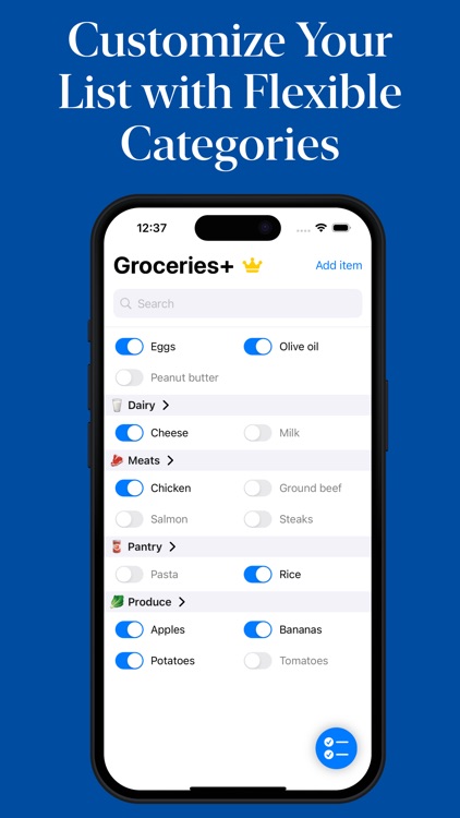 Groceries+: Shopping List