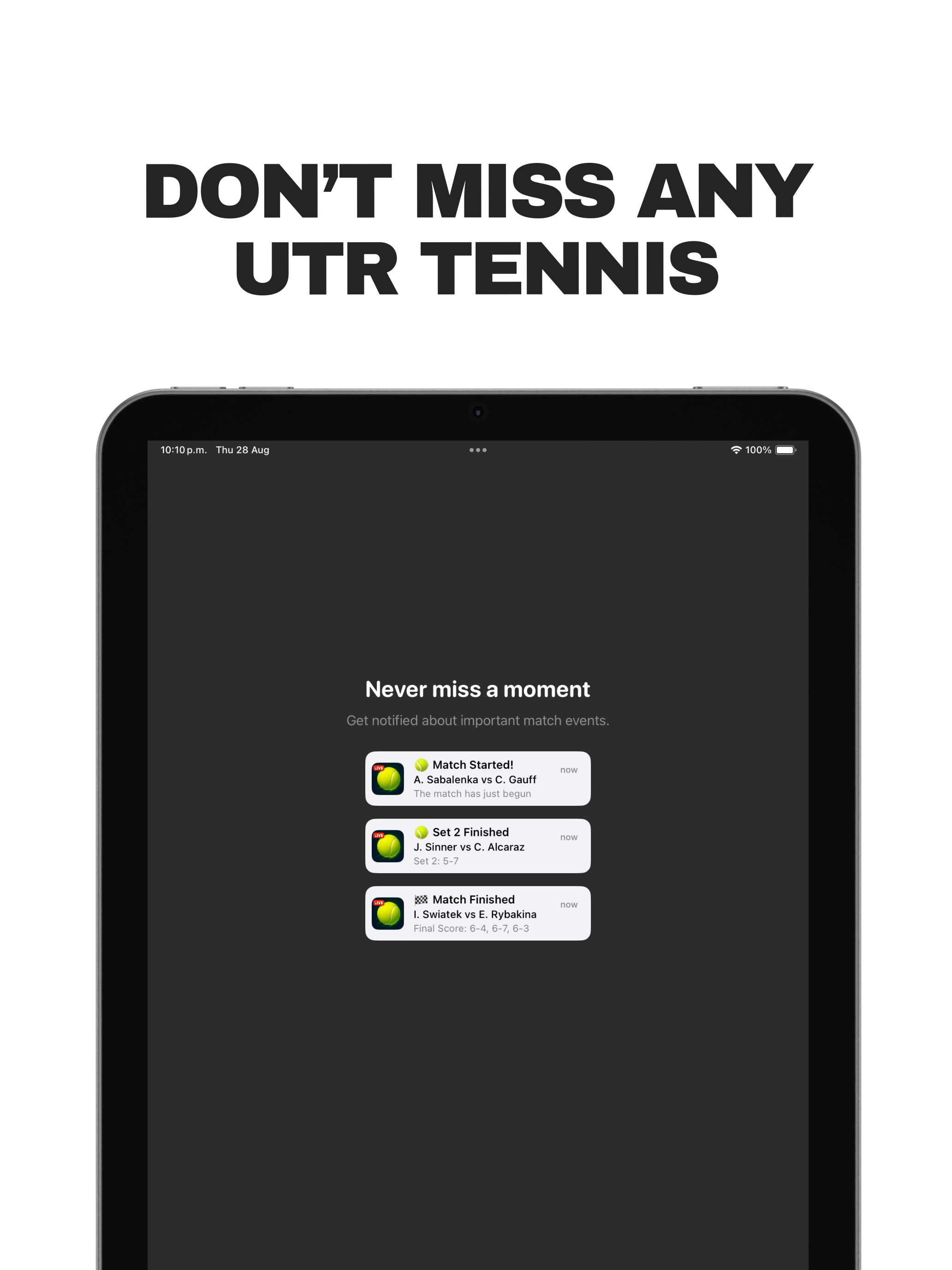 Tennis Scores 2025 screenshot 9