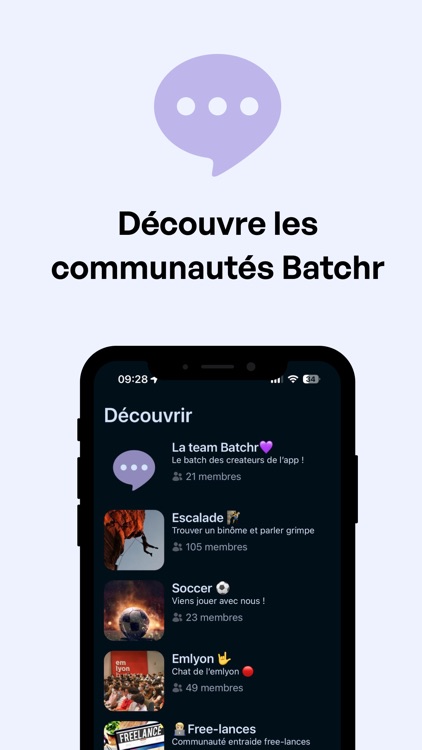 Batchr - Chat & communautés
