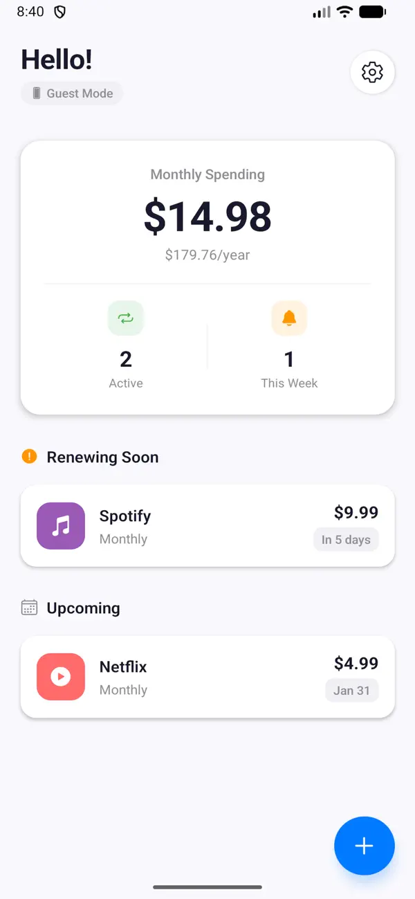 #1. SubVault (iOS) Podle: AI Conversations Limited