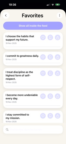 Mindr - Daily Affirmations Screenshot 2 of 7
