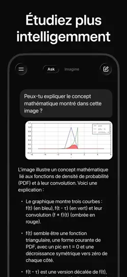 Capture d'écran de Grok - Assistant IA sur iPhone 7