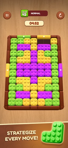 Wooden Slide: Block Escape iPhone screenshot