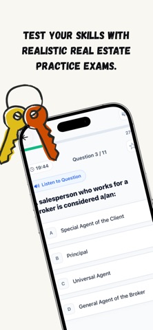 NY Real Estate Exam Coach 2026 iPhone screenshot