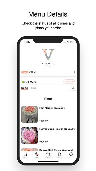 V florist Screenshot