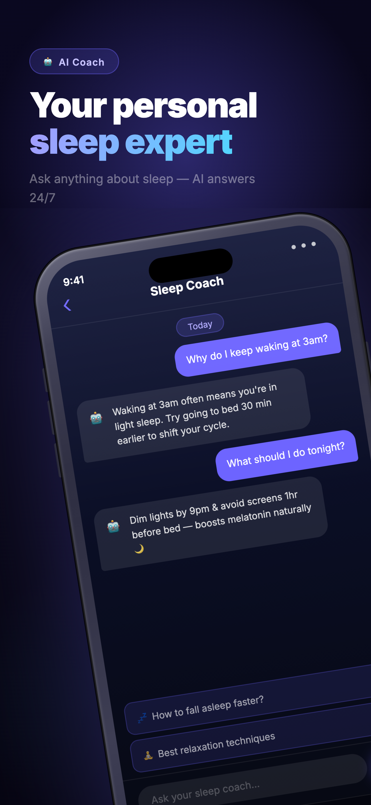Sleeply - AI Sleep Tracker screenshot 2
