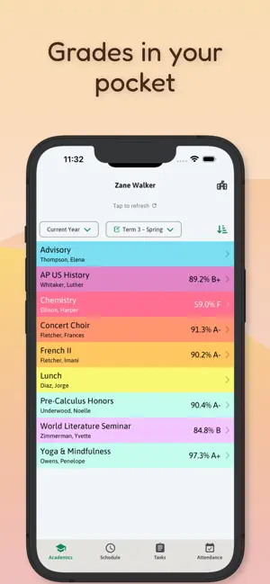 Grade Corner iPhone screenshot 1