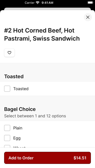 Bagels n' Cream To Go iPhone screenshot 4 - Food & Drink app