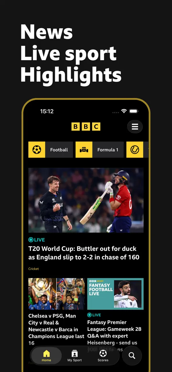 Screenshot #1 pour BBC Sport