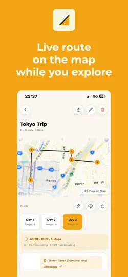 Megurio - Trip Planner iPhone Ekran Görüntüsü 3