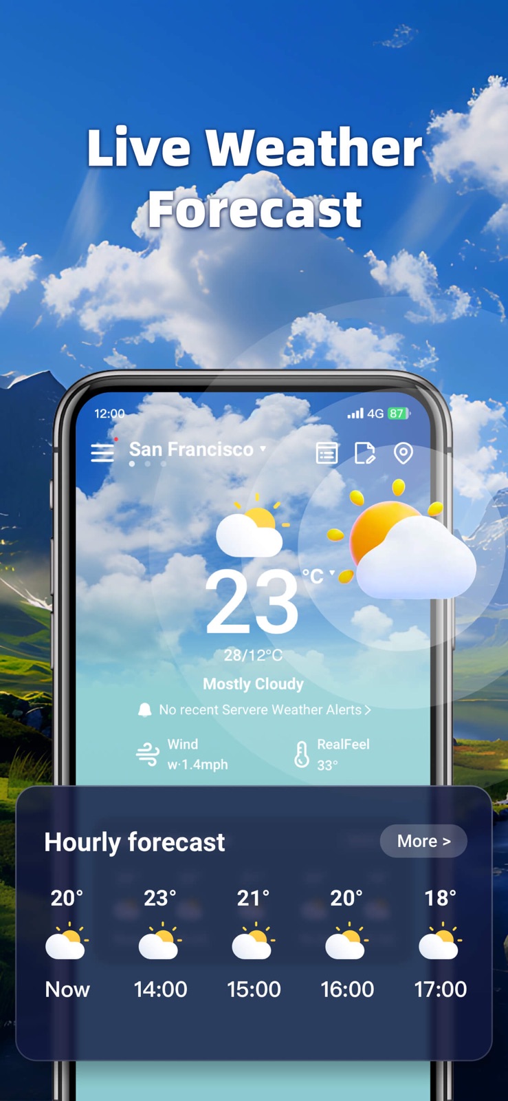 Weather Watch-Live Forecast iphone screenshot 1