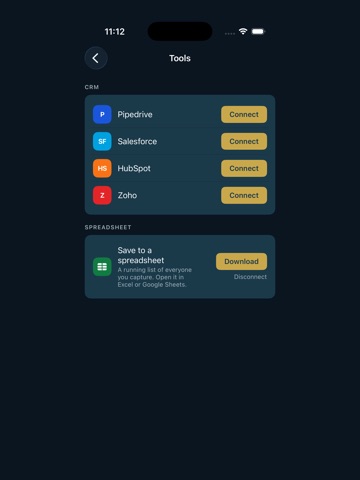 Enki: Card Scan & Follow Up iPad screenshot