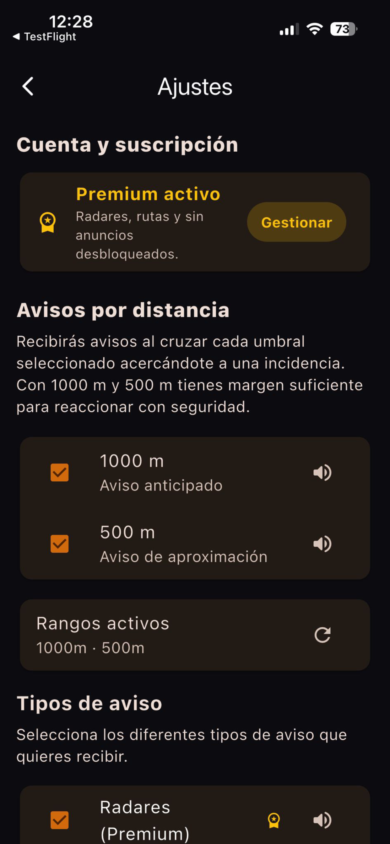 Copiloto V16 · Radar y Alertas screenshot 3
