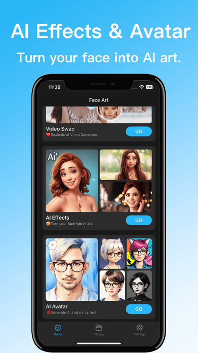 Face Art - AI Face Swap Videos Screenshot