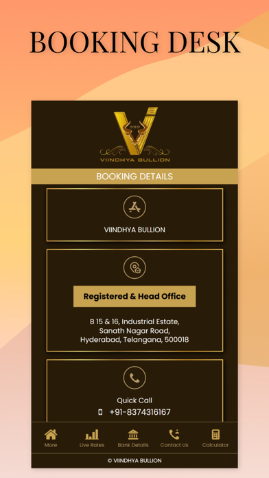 Viindhya Bullion Screenshot