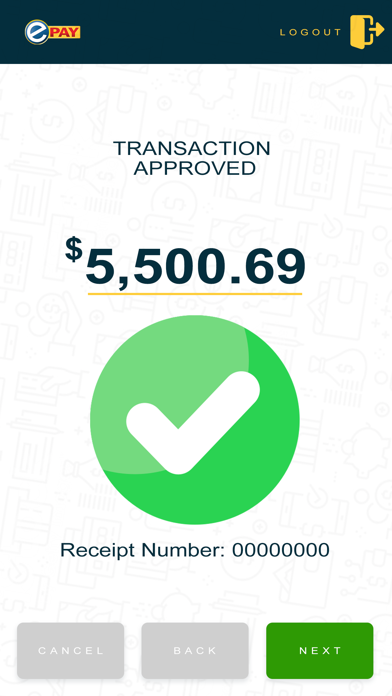 ePAY mPOS Screenshot