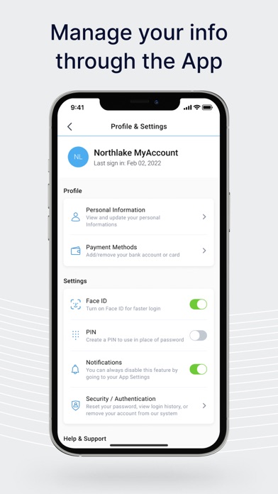 Northlake MyAccount Screenshot
