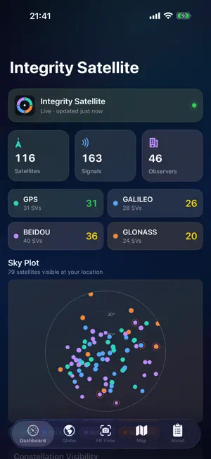 Integrity Satellite Monitor screenshot 4