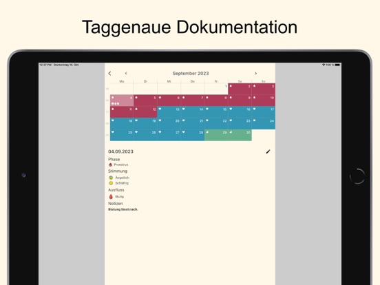 Heado: Dog Heat Calendar iPad screenshot 2 - Lifestyle app