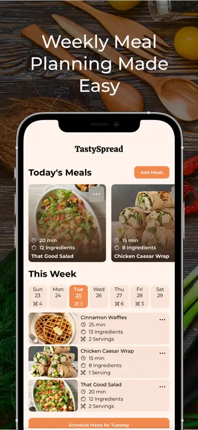 TastySpread - Meal Planner screenshot 1