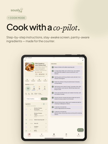 Sously: Pantry & Meal Planner iPad screenshot
