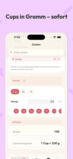 Küchen-Umrechner: Backen+ screenshot 1