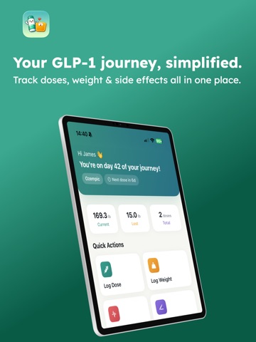 GLP-1 Buddy: Track Weight Loss iPad screenshot