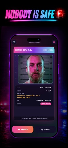 Crimewave: Mugshot Maker screenshot