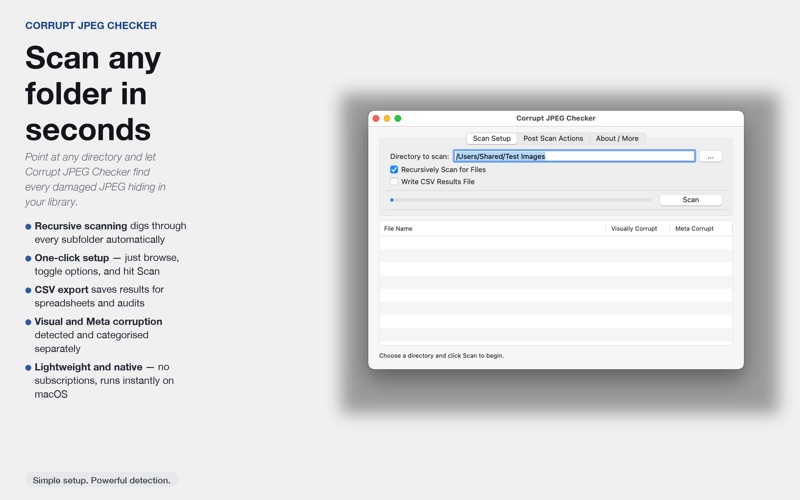 Screenshot #1 pour Corrupt JPEG Checker