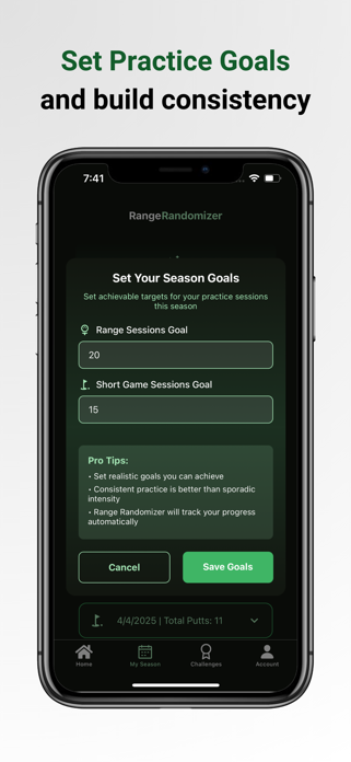 Golf Practice: RangeRandomizer Screenshot 3 of 7