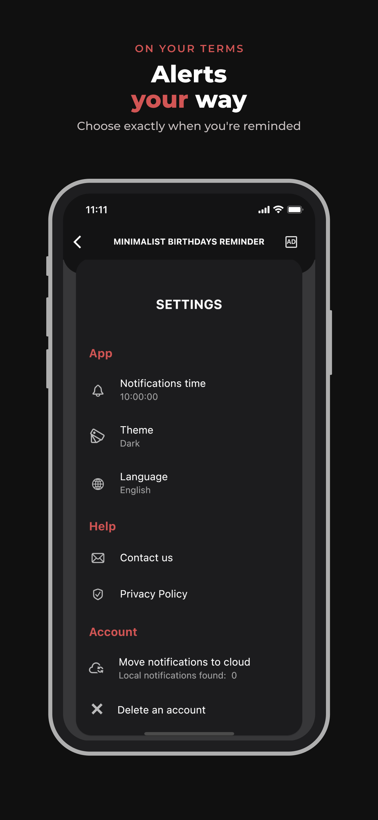 Birthday Reminder: Age, Zodiac screenshot 4