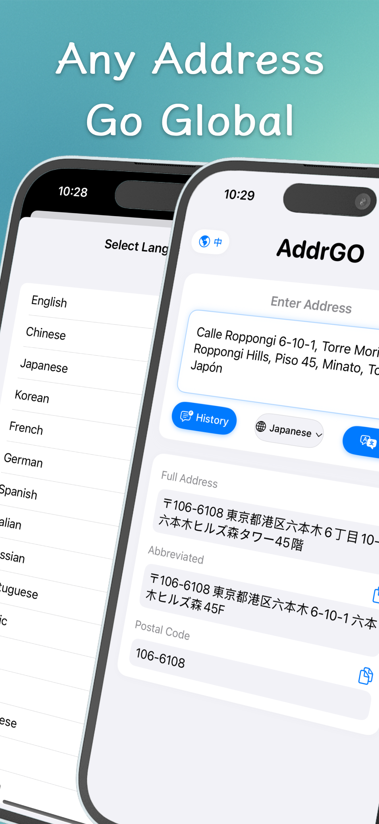 AddrGO - Address Translator