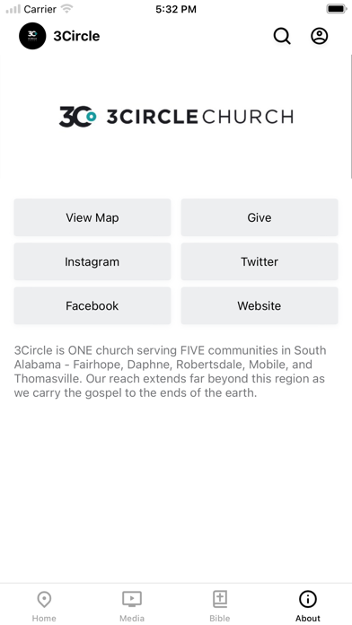 3Circle Church App Screenshot