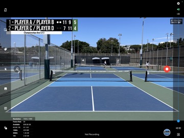BT Pickleball Camera iPad screenshot