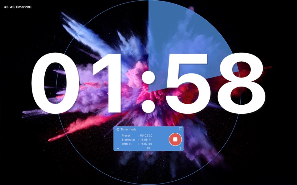#3. AS TimerPRO (macOS) 게시자: Alinof Software Sàrl