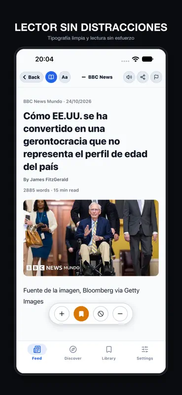HeadlineDeck: Noticias screenshot 2 of 7