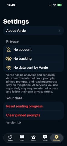 Varde: Calm AI Guide screenshot