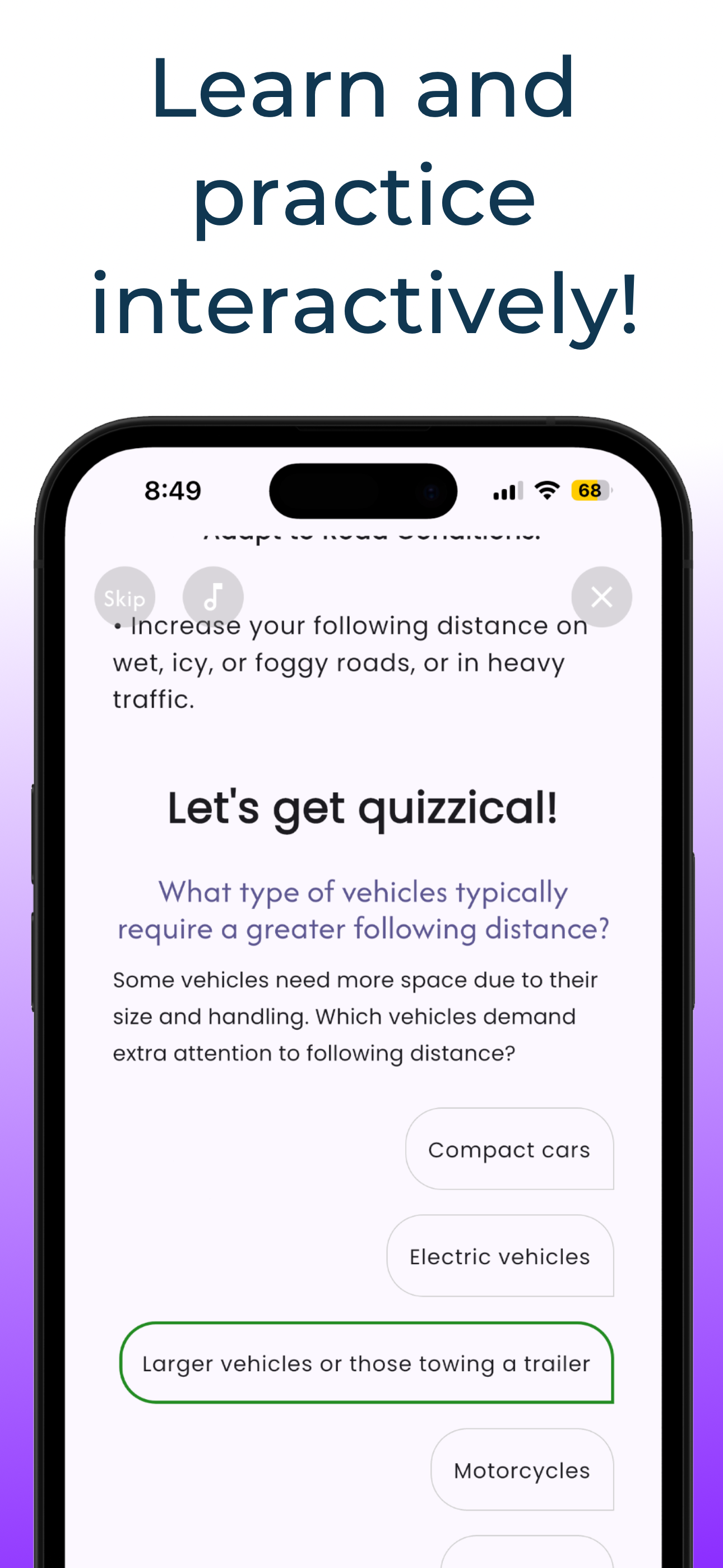 DMV Practice Test + AI Coach