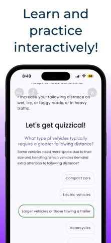 DMV Practice Test + AI Coach screenshot