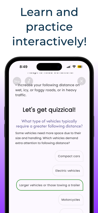 DMV Practice Test + AI Coach Screenshot 5 of 10